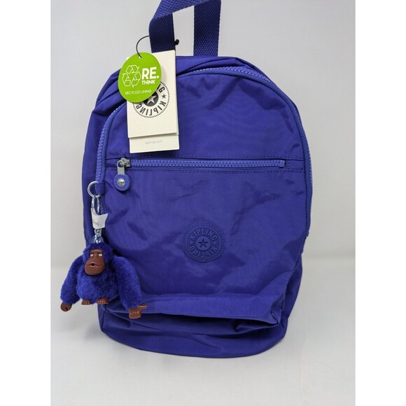 Kipling Challenger Backpack Unisex 14" Twilight Blue Tonal Lightweight NWT - Picture 1 of 5
